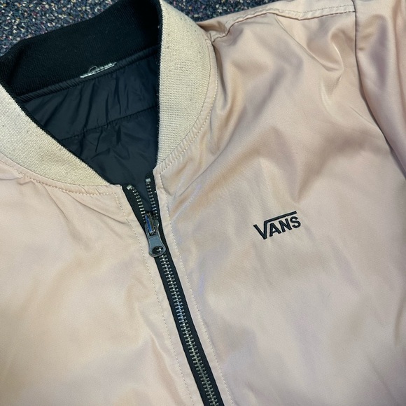 Womens Vans Boom Boom Classic Long Bomber Jacket Black Size M/L-Black - Picture 5 of 8